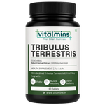 Vitalmins Tribulus Terrestris Tablets | Standardized Extract for Peak Athletic Performance, Physical Strength & Daily Vitality – 60 Tablets