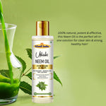 Utkrisht Khadi Pure Neem Oil | For Hair & Skin | Anti-Dandruff, Hair Fall Control & Scalp Nourishment
