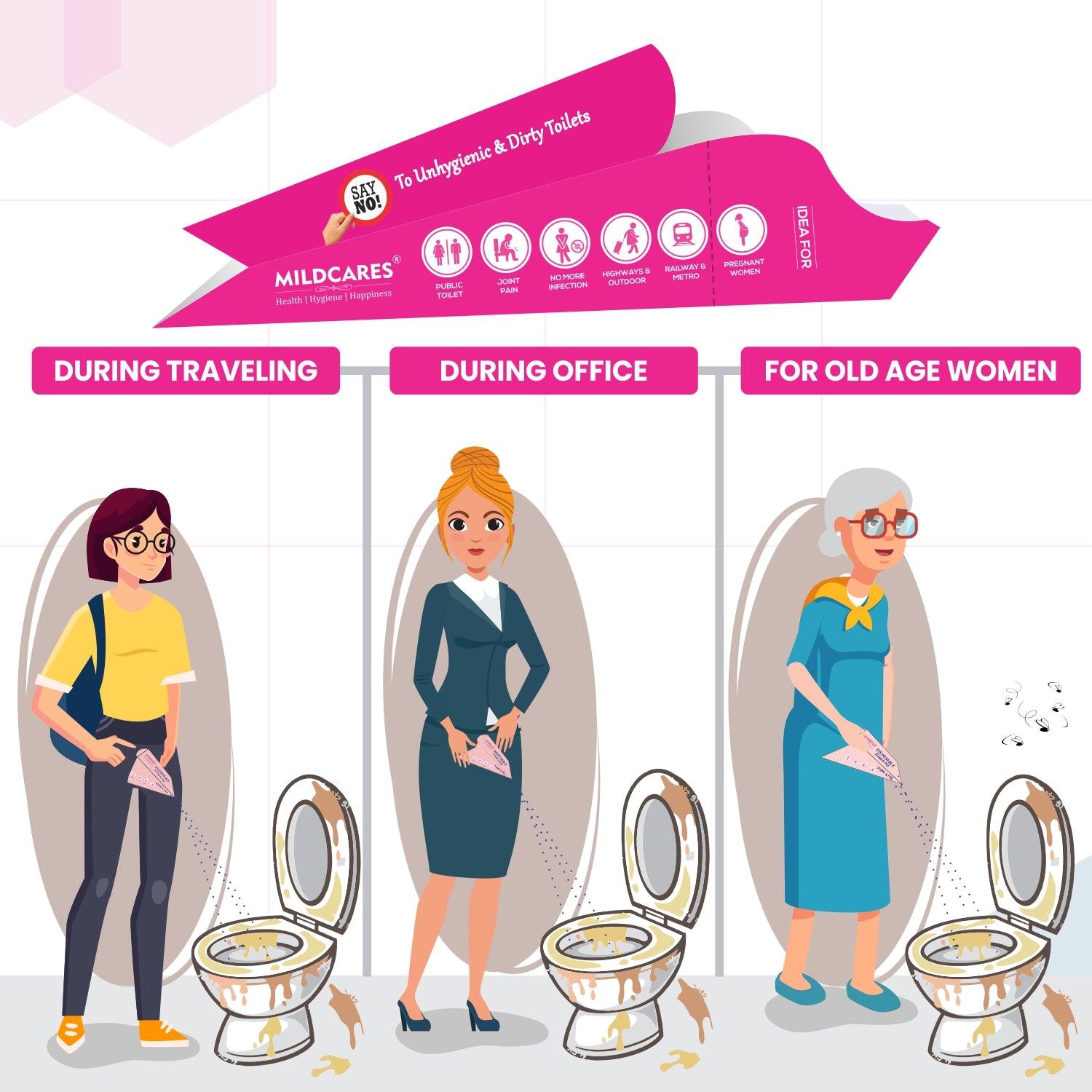 MildCares Disposable Stand & Pee Female Urination Device for Women