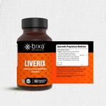 Bixa Botanical LIVERIX (60 Veg Capsules | 450mg) | Synergistic Ayurvedic Formula for Natural Liver Detoxification & Hepatic Function