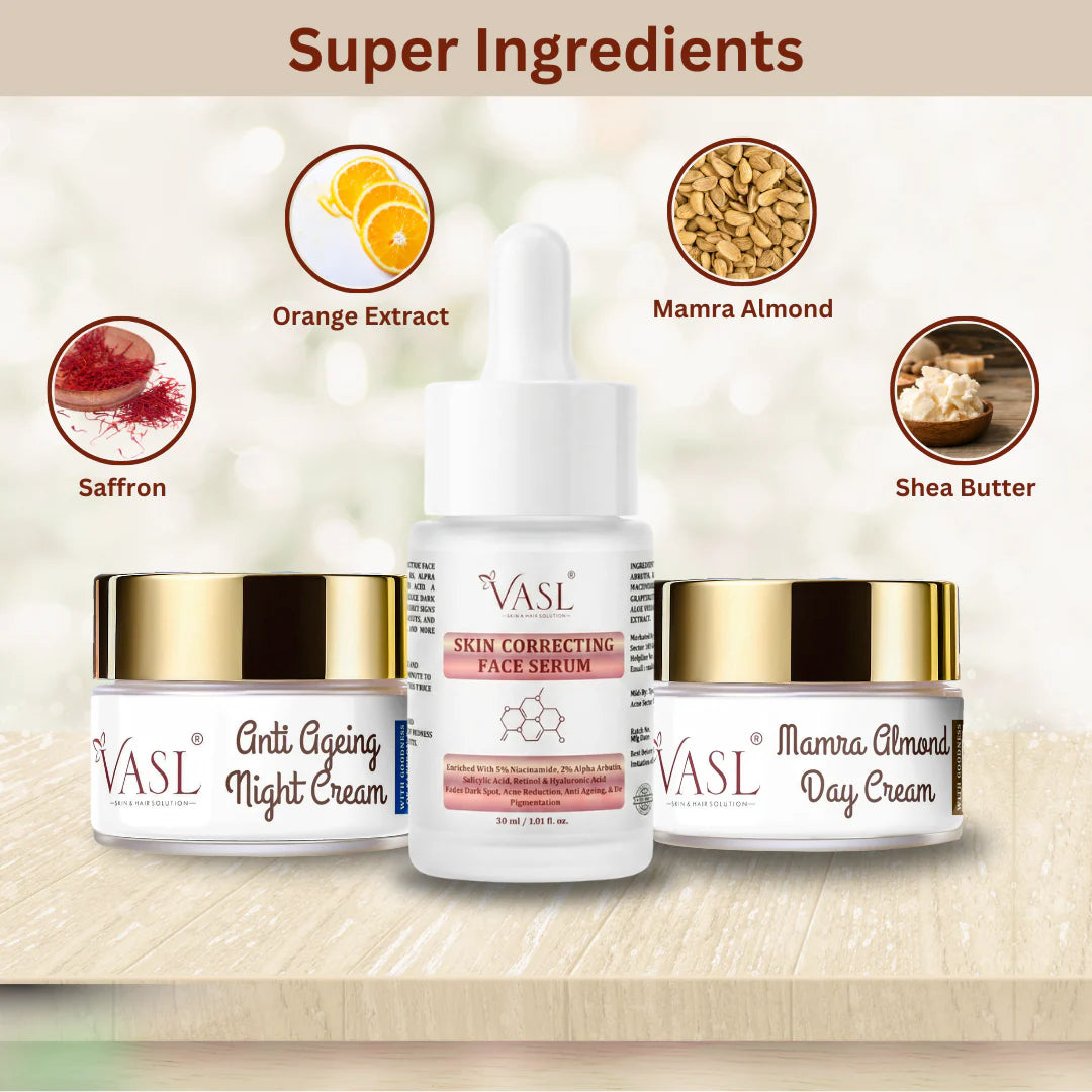 VASL Anti Ageing Combo - Wrinkle Repair & Collagen Boosting Skincare Kit