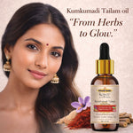 Kayee Ayurveda Kumkumadi Tailam Face Oil, Ayurvedic Facial Oil for Soft, Smooth & Radiant-Looking Skin, Nourishing & Moisturizing Face Oil for Dull, Dry & Uneven-Looking Skin, Women & Men | 15 ml