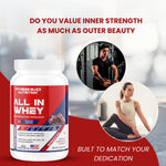 Fitness Buzz Nutrition All in Whey with Added Digestive Enzymes I 20G Protein Per Serving I 4.3 BCAA Per Serving I 5.3G EAA Per Serving I Low Sugar I Nutraceutical I Veg I Malai Kulfi