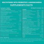Simply Herbal Multivitamin With Probiotics & Ashwagandha Tablets - 60 Veg Tablets