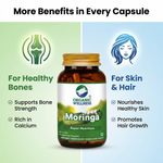 Organic Wellness Moringa Essential Nutrition Capsules  - 90 N Veg Capsules