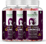 Simply Herbal Hair Vitamin Gummies with Biotin - 30 Gummies