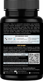Adorreal Selenium 200 mcg Capsules (60 Capsules) | Powerful Antioxidant, Thyroid Function & Immune Support