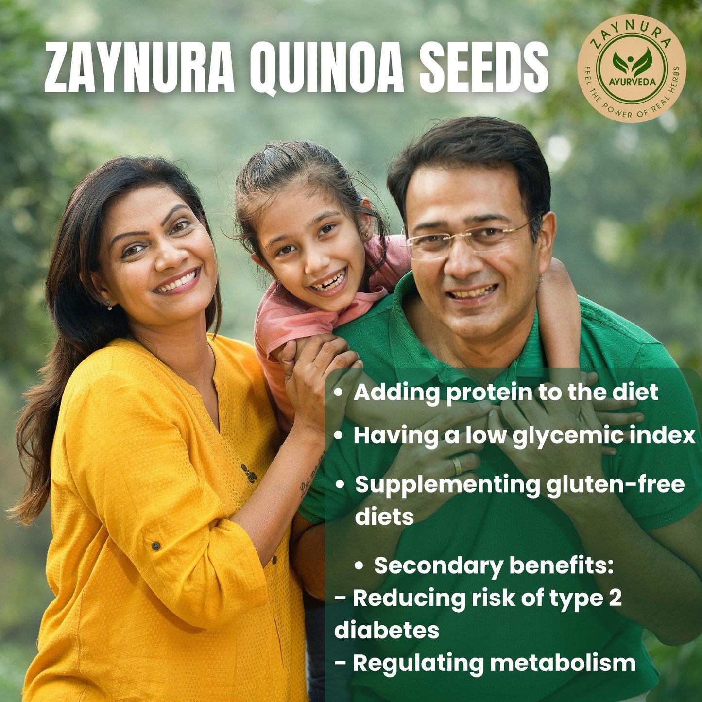 Zaynura Ayurveda Quinoa Seeds - 500gm