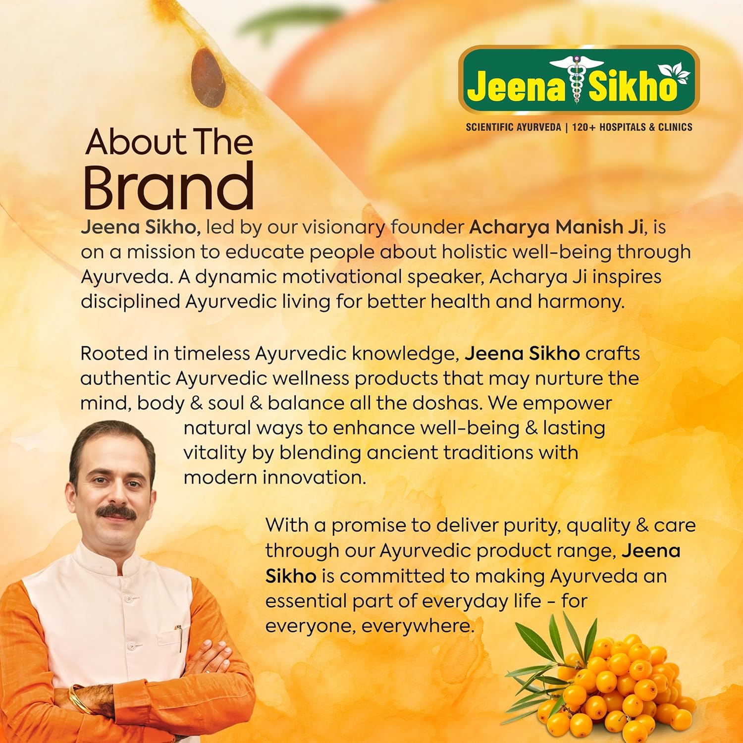 Jeena Sikho Swaranfalam Amrit Sea Buckthorn Berry Juice (500 ml, Apple Flavour)
