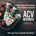 Vitaminnica ACV Moringa Effervescent Tablets | Controls Cravings, Supports Gut Health & Weight Management | Reduces Stress | Sugar Free Wellness Drink | Green Apple Flavour | 15 Tablets (Pack of 1)