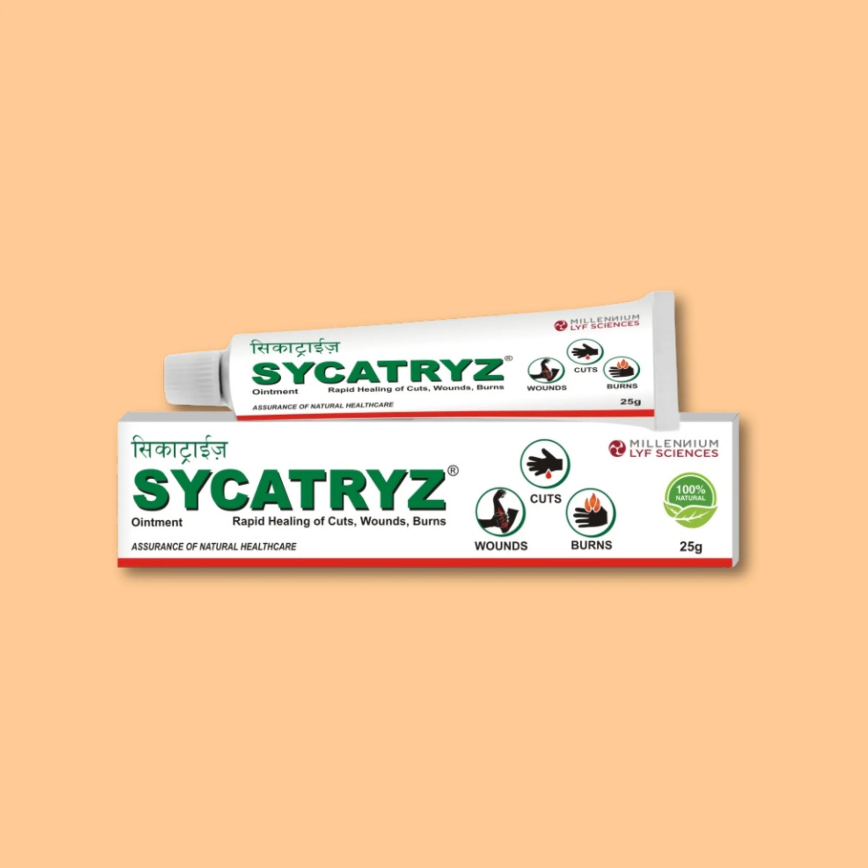 Millennium Herbal Care Sycatryz Ointment (25 gm) - Pack of 2