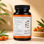 Tulasya Sea Buckthorn 1000mg (60 Capsules) | Rich in Omega 3, 6, 7 & 9 | Cellular Health, Skin Hydration & Immune Support