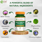 CSK Limited Edition Pure Nutrition Milk Thistle Liver Detox Supplement Tablets - 60 Veg Tablets