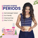 MildCares Menstrual Cup Kit for Women – Includes Menstrual Cup Wash (100 ml), Period Pain Relief Roll-On (10 ml), and Gynocup Wipes – Safe, Easy-to-Use, Comfortable, Eco-Friendly – (White)