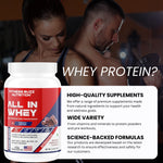 Fitness Buzz Nutrition All in Whey with Added Digestive Enzymes I 20G Protein Per Serving I 4.3 BCAA Per Serving I 5.3G EAA Per Serving I Low Sugar I Nutraceutical I Veg I Malai Kulfi
