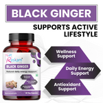 Raskam Black Ginger- 60 Capsules for Men & Women | Energy Boost, Anti-Inflammatory Properties