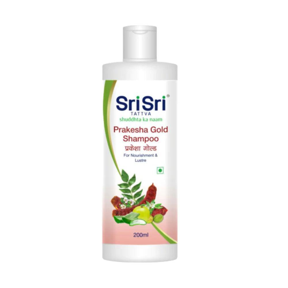 Sri Sri Tattva Prakesha Gold Shampoo - For Nourishment & Lustre, 200ml - Pack of 2