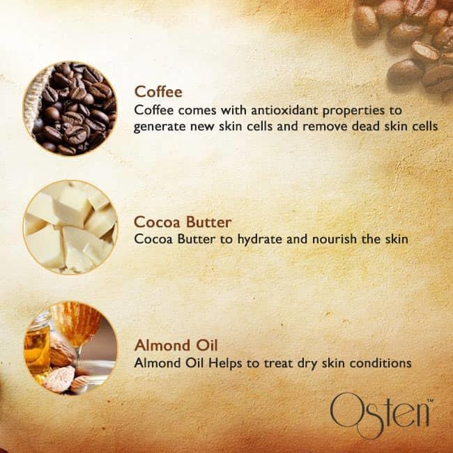 Deemark Osten Coffee Face Scrub - 200g - (Pack of 2)