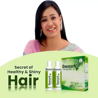 Deemark Herbal Hair Oil Plus Control Hairfall & Splitends Hair Growth Hair Oil (400 ml)