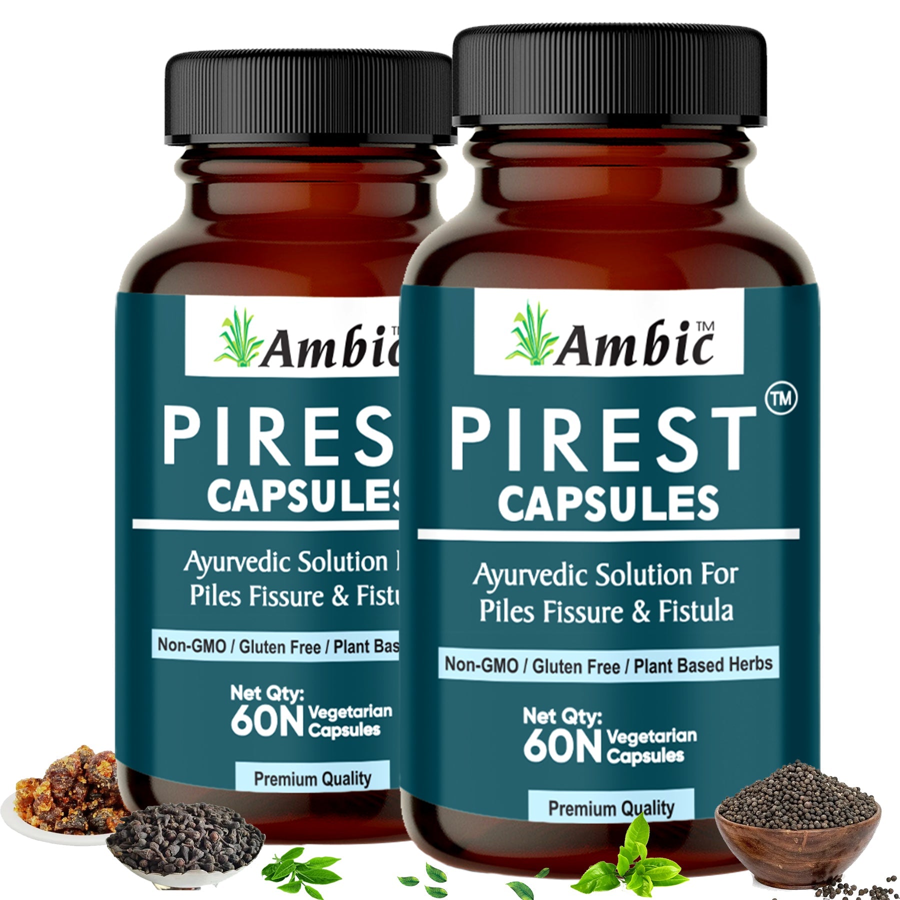 AMBIC PIREST Piles Care Ayurvedic Capsule for Effective Relief from Bavasir & Fistula