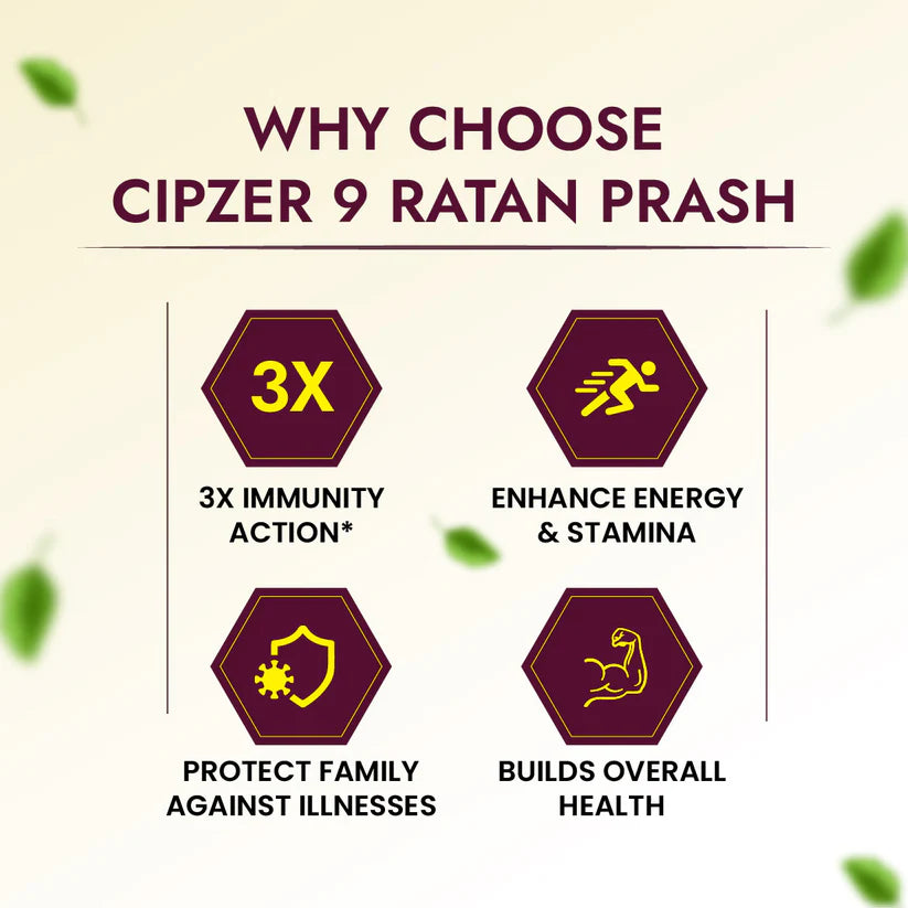 Cipzer 9 Ratan Prash 500g | Boost Immunity, Energy, Strength & Vitality | Complete Herbal Tonic