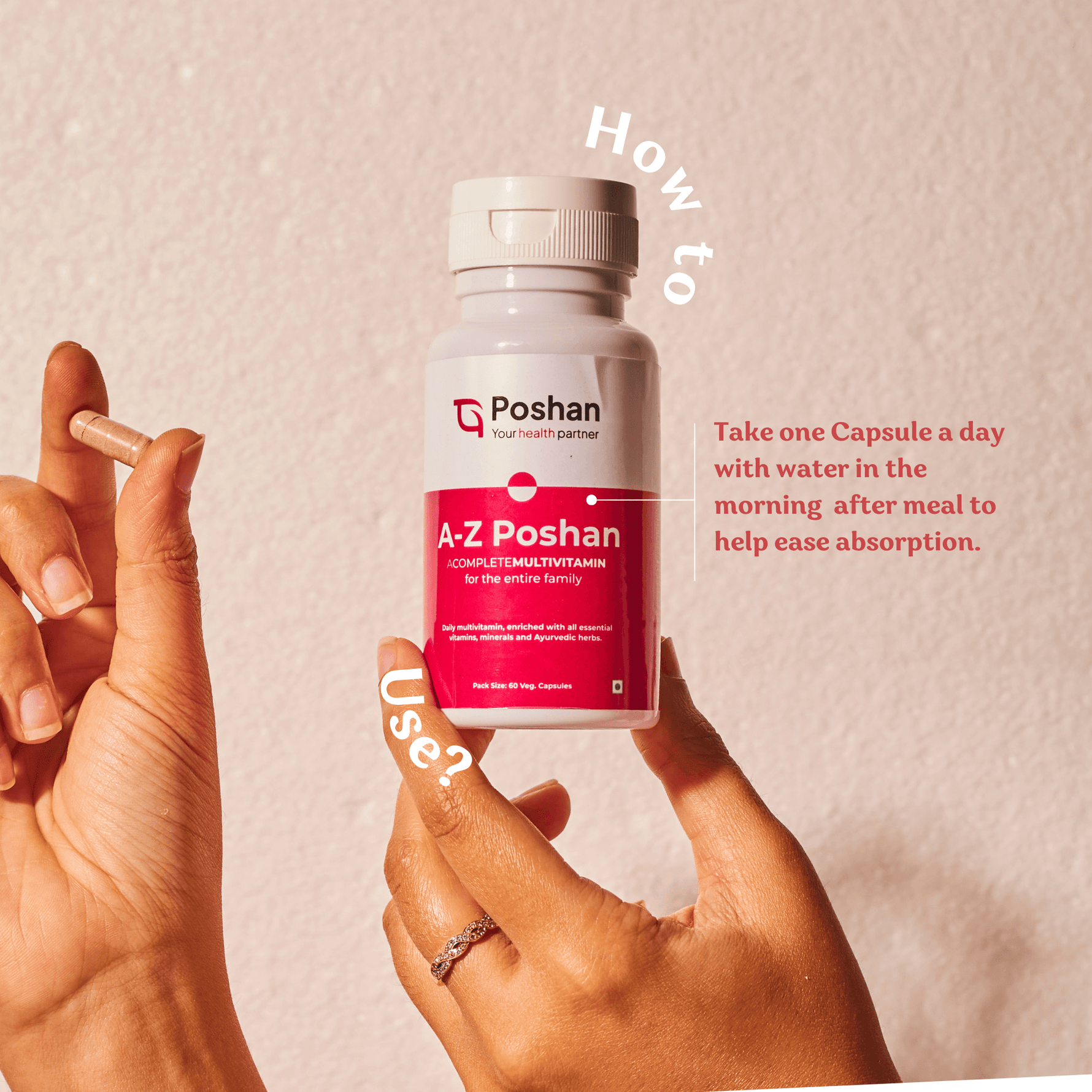 Poshan A-Z Poshan  Multivitamin Capsules - (Pack Of 60)