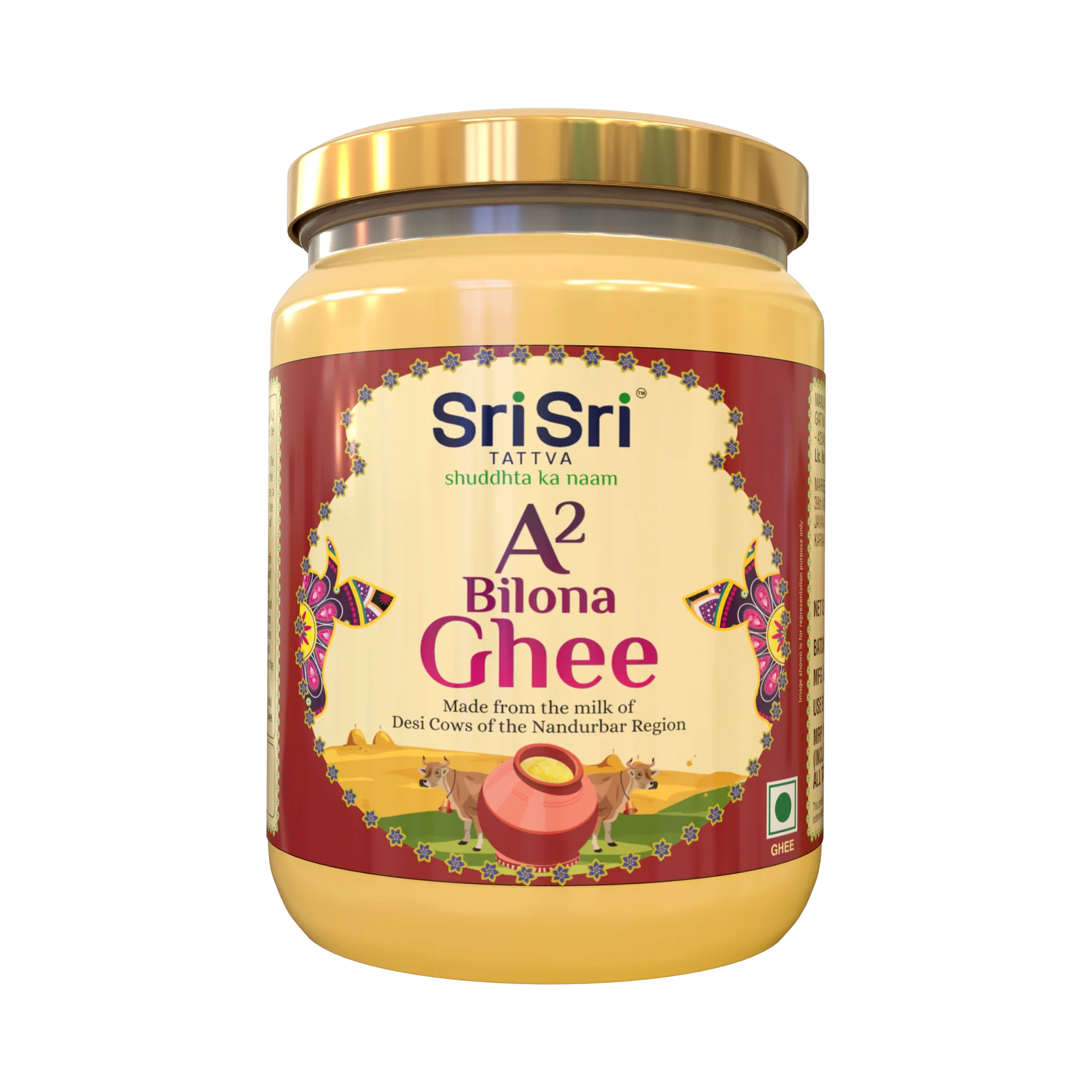 Sri Sri Tattva A2 Bilona Ghee, 500 ml