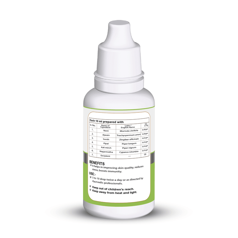 Zenius Noni Drop - Concentrated Herbal Drops for Energy, Immunity, and Detox - 30ml Drops