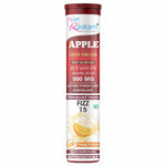 Raskam Apple Cider Vinegar Effervescent Tablets | ACV for Digestion, Gut Health, Metabolism & Weight Management | No Added Sugar | Zesty Orange Flavor | 15 Fizz Tablets (500mg)