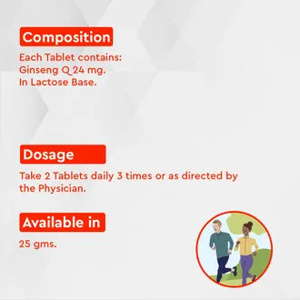 Allen Ginseng For Energy Tablet - 25gm - Pack of 2