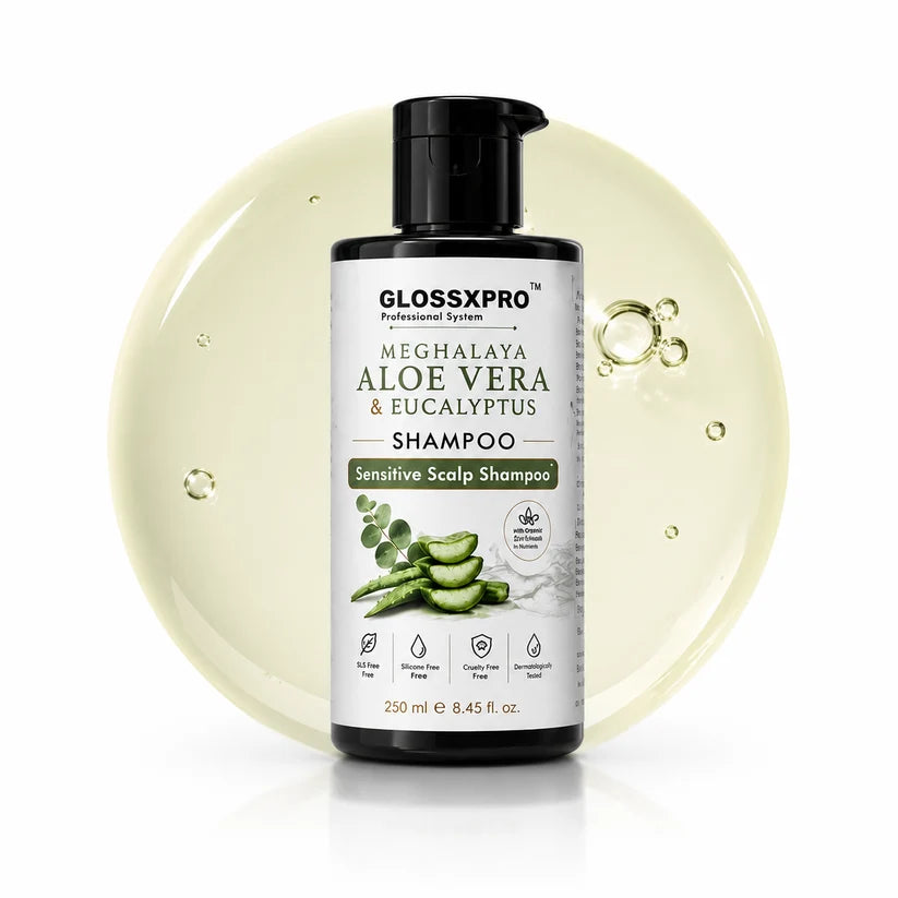 GLOSSXPRO Professional System Meghalaya Aloe Vera & Eucalyptus Shampoo