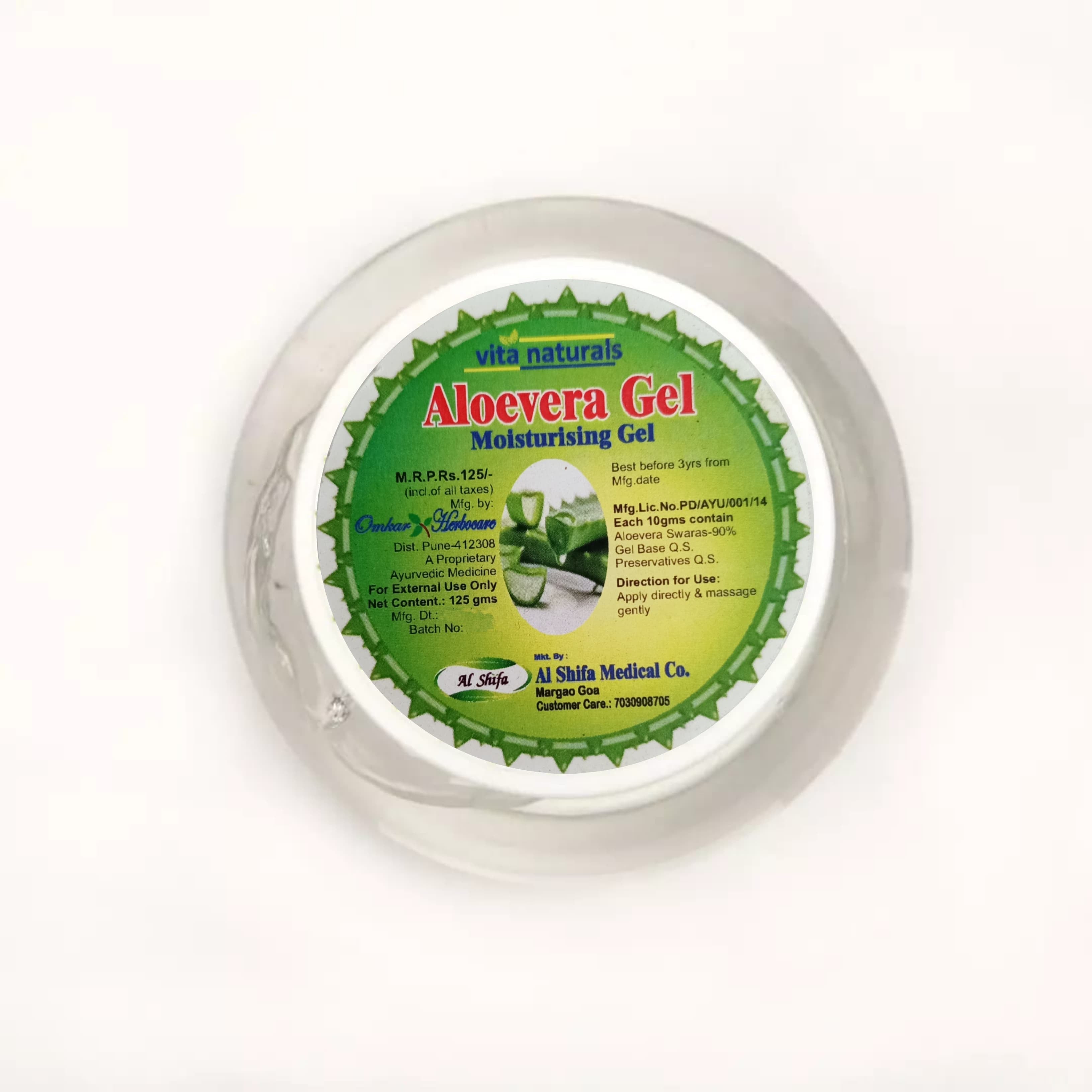 Vitanaturals Aloevera Gel (Natural) - 125gm