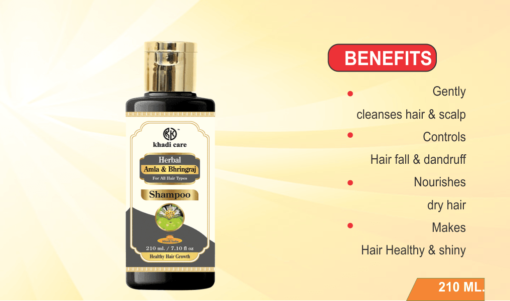 Khadi Care Herbal Amla & Bhringraj Shampoo - 210ml