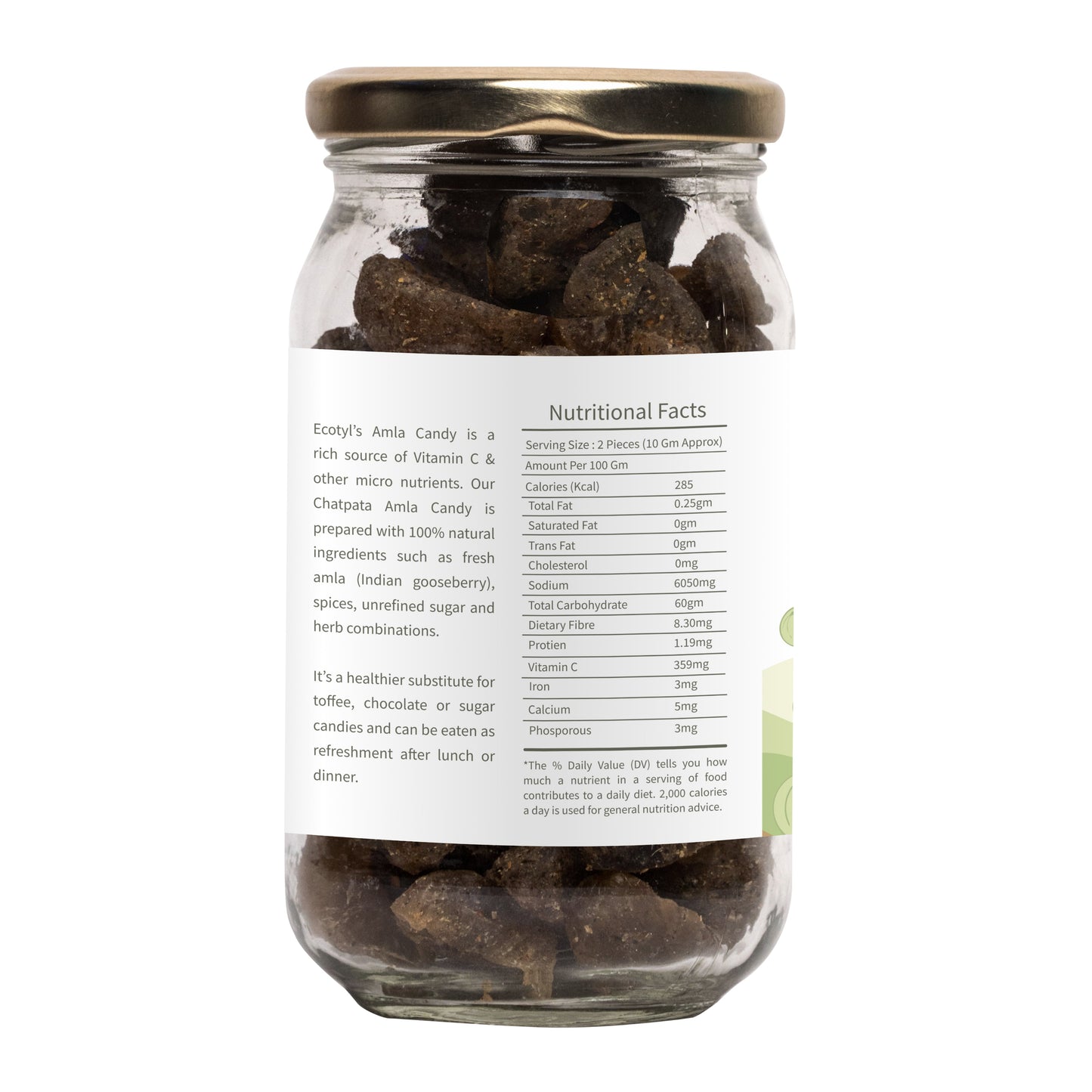 Ecotyl Amla Candy Chatpata - 250gm