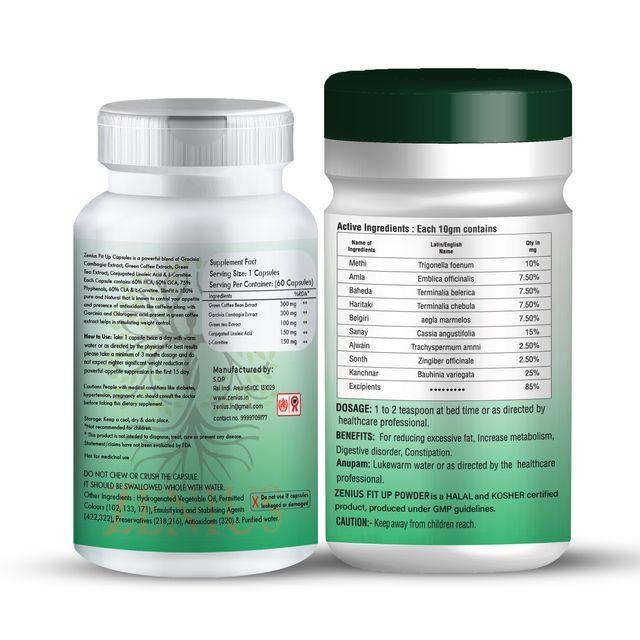 Zenius Fit Up Kit - fat burner Supplements and Tablets for Weight Loss and Management