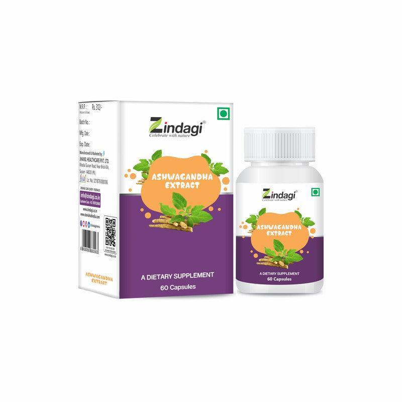 Zindagi Ashwagandha Extract Capsule (60 Caps)
