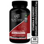DR. JPG Organic Ashwagandha Capsules (500mg, 60 Veg Capsules) | For Vitality, Stress Relief & Sleep Support | 100% Certified Organic