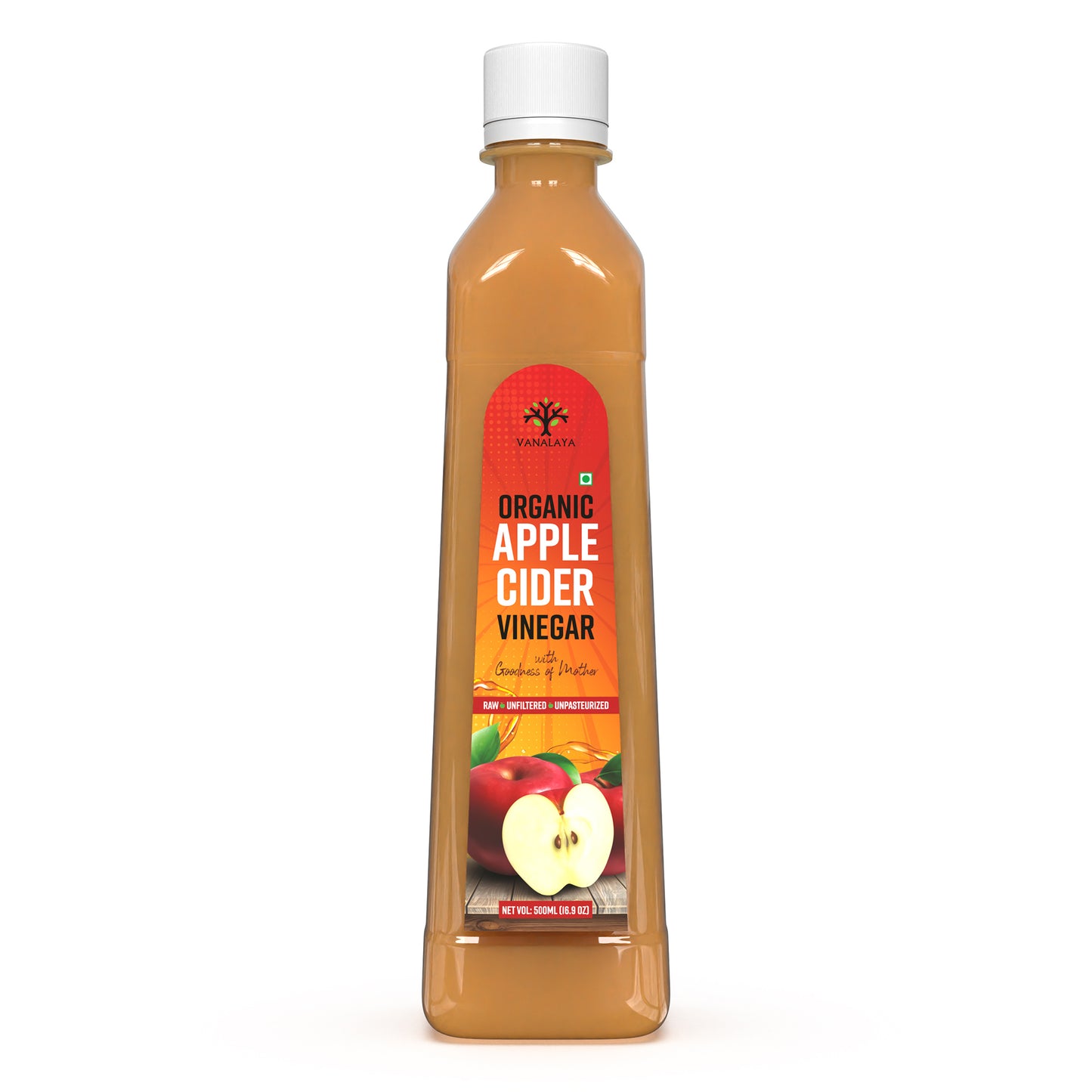 Vanalaya Apple Cider Vinegar Pure, Raw, and Unfiltered - 500ml