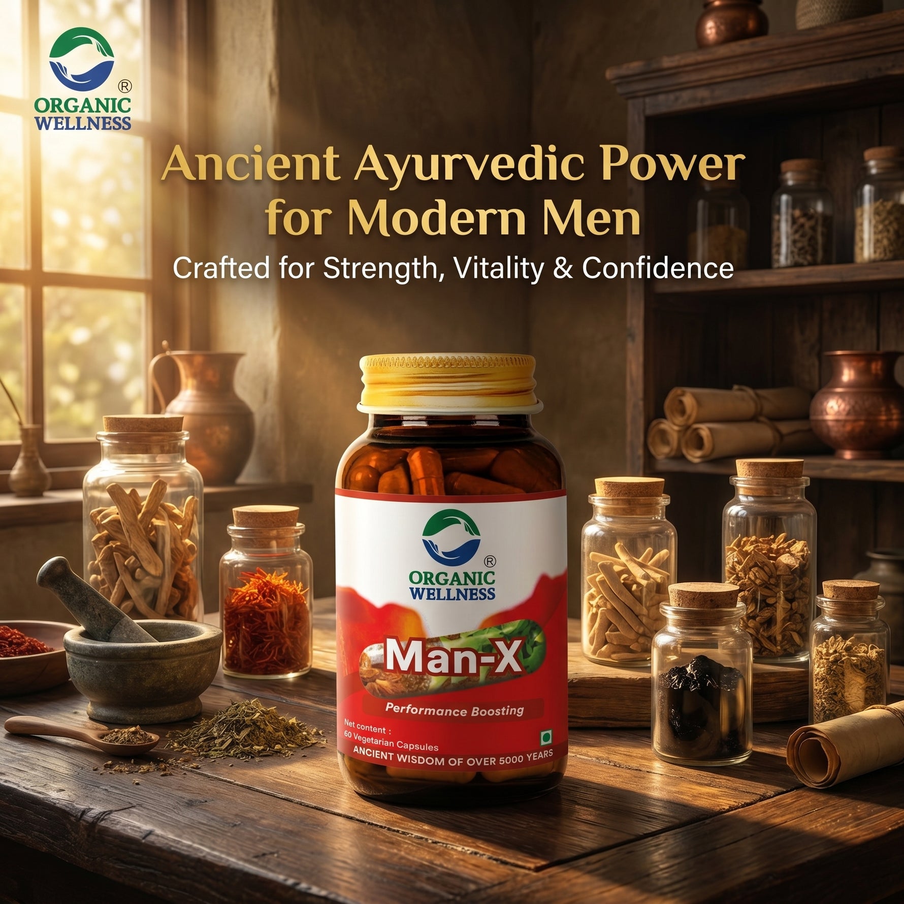Organic Wellness Man-X Capsules  - 60 Capsules