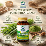 Organic Wellness Wheat Grass Capsules -  90 Capsules Bottle