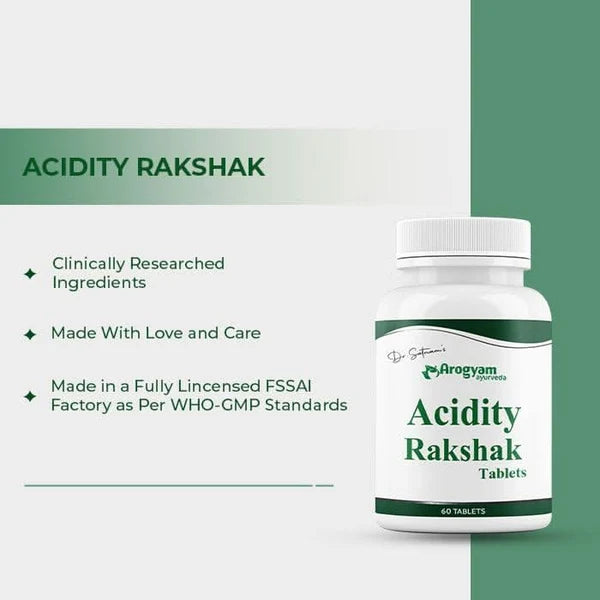 Dr. Satnam's Arogyam Acidity Rakshak Tablet (60 Tablets x 2 Units)
