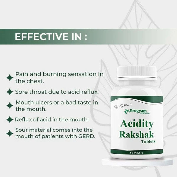 Dr. Satnam's Arogyam Acidity Rakshak Tablet (60 Tablets x 2 Units)