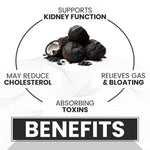 Raskam Activated Charcoal Tablets 600mg – natural detox & digestive cleanser | supports bloating relief & gas | 120 vegan tablets