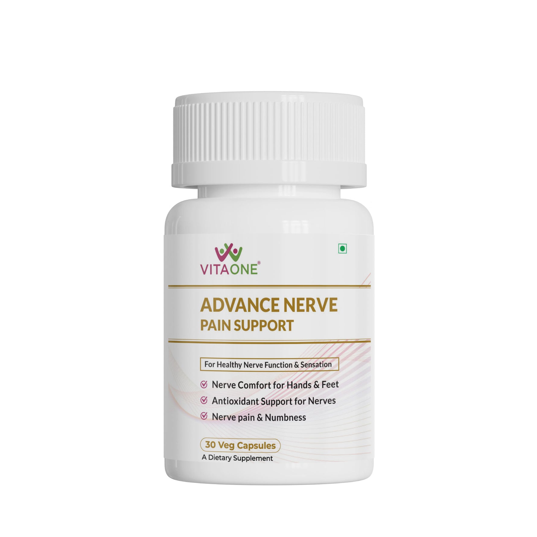 Vitaone Advance Nerve Pain Support Capsule | Promotes Nerve Health, Reduces Burning & Tingling (30 Capsules)