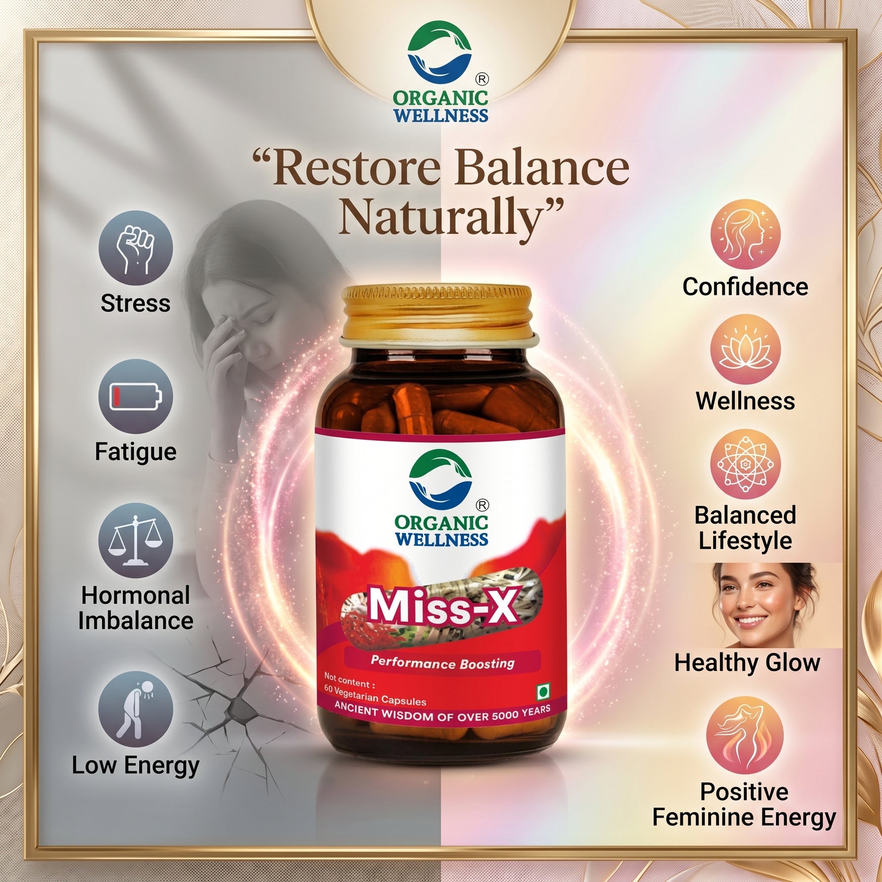 Organic Wellness Miss X Capsules  - 60 Capsules