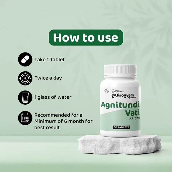 Dr. Satnam's Arogyam Agnitundi Vati (60 Each)