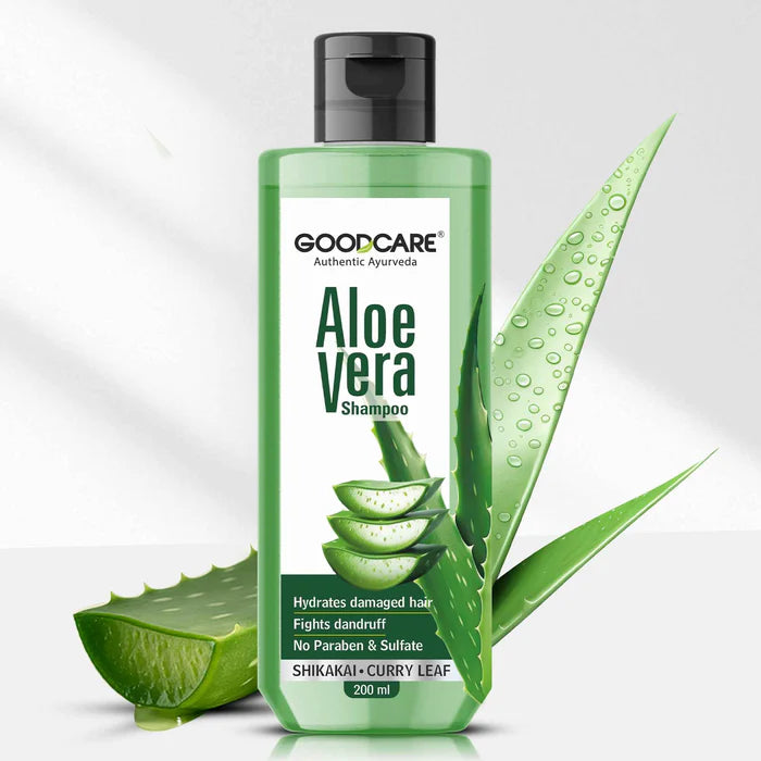 Goodcare Aloe Vera Shampoo | Ayurvedic Cleanser for Smooth Hair - 200ml