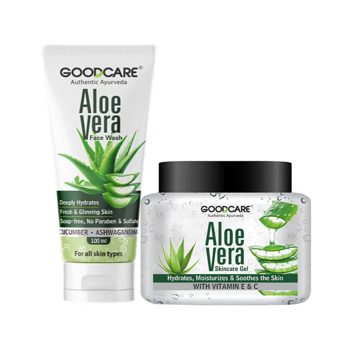 Goodcare Aloe vera Gel & Face wash Combo For Ultimate Hydration