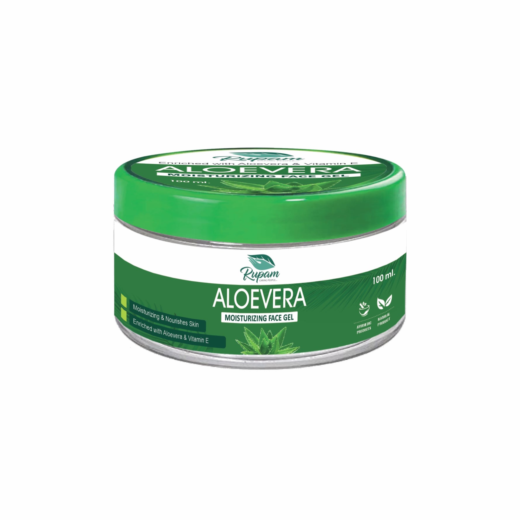Swadeshi Aloe Vera Gel for Face, Skin & Hair - Natural Hydrating Moisturizer (100ml)