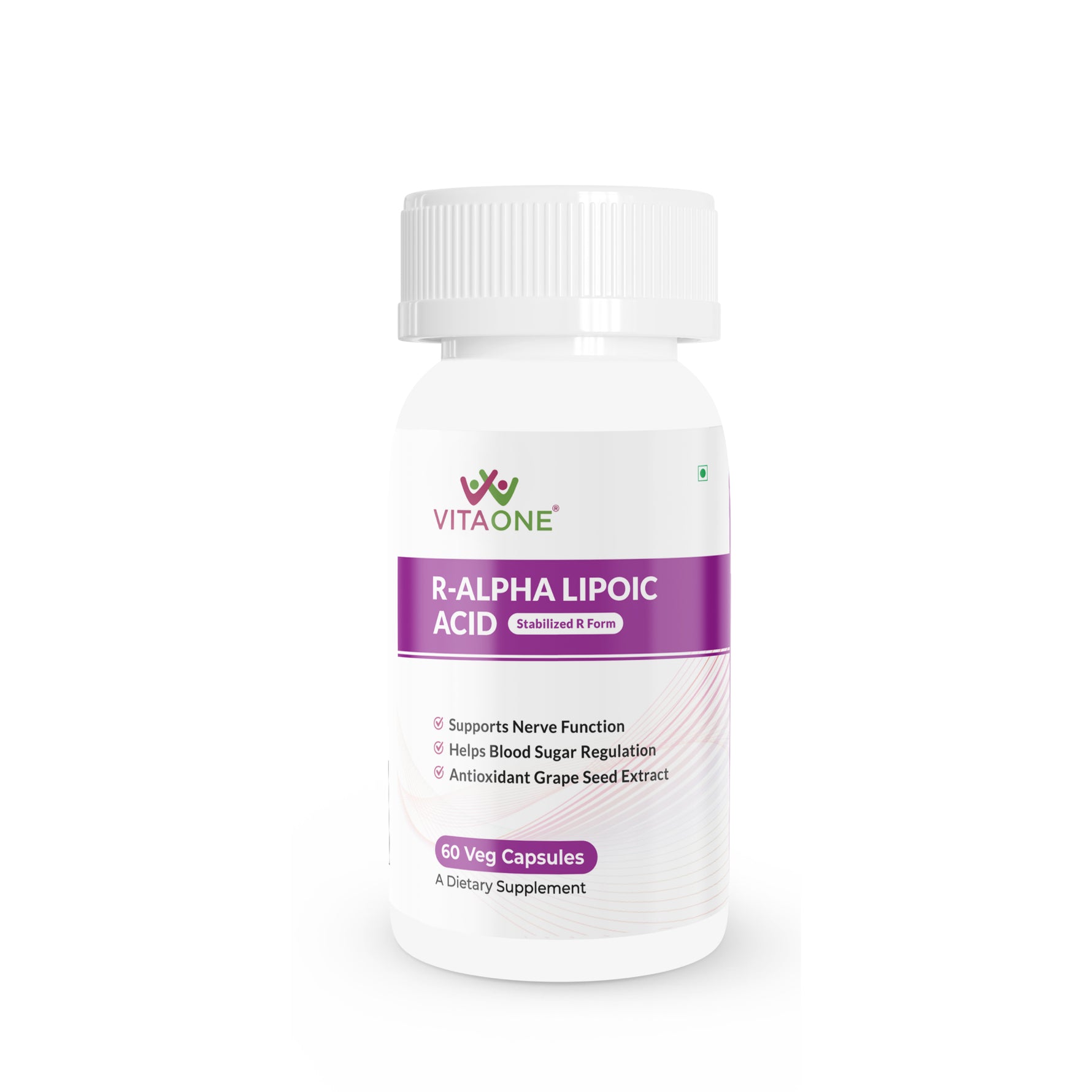 Vitaone Alpha R-Lipoic Acid Capsules (60s) | High Bioavailability Antioxidant for Nerve Support & Energy Metabolism